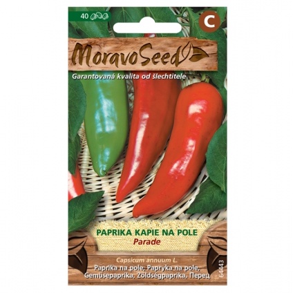 Osivo zeleniny - Paprika zeleninová raná PARADE kapie polní (MS)