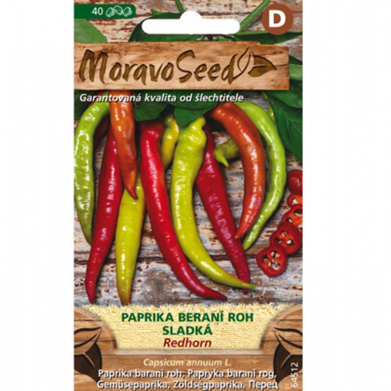 Osivo zeleniny - Paprika zeleninová REDHORN beraní roh, sladká (MS)