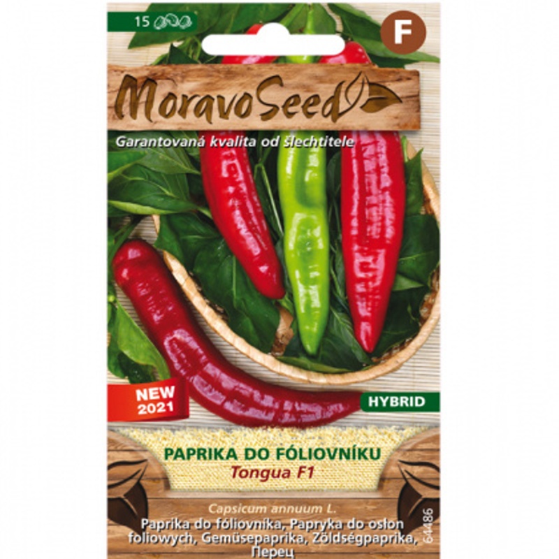 Osivo zeleniny - Paprika zeleninová TONGUA F1 fóliák (MS)