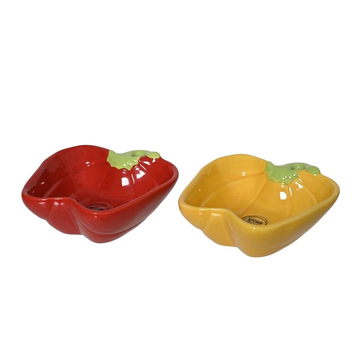 Misky a mísy - Papriková miska KITCHEN GOODS z dolomitu mix 14cm