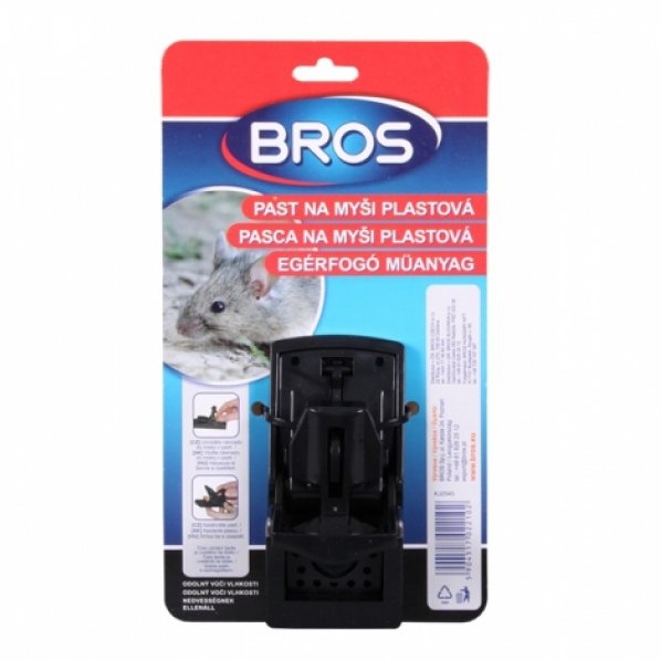 Přípravky a odpuzovače zvířat - Pastička na myši plastová malá BROS