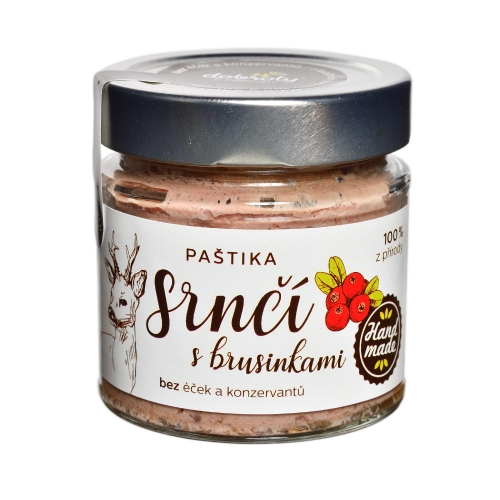 Masa a paštiky - Paštika srnčí s brusinkami 150g
