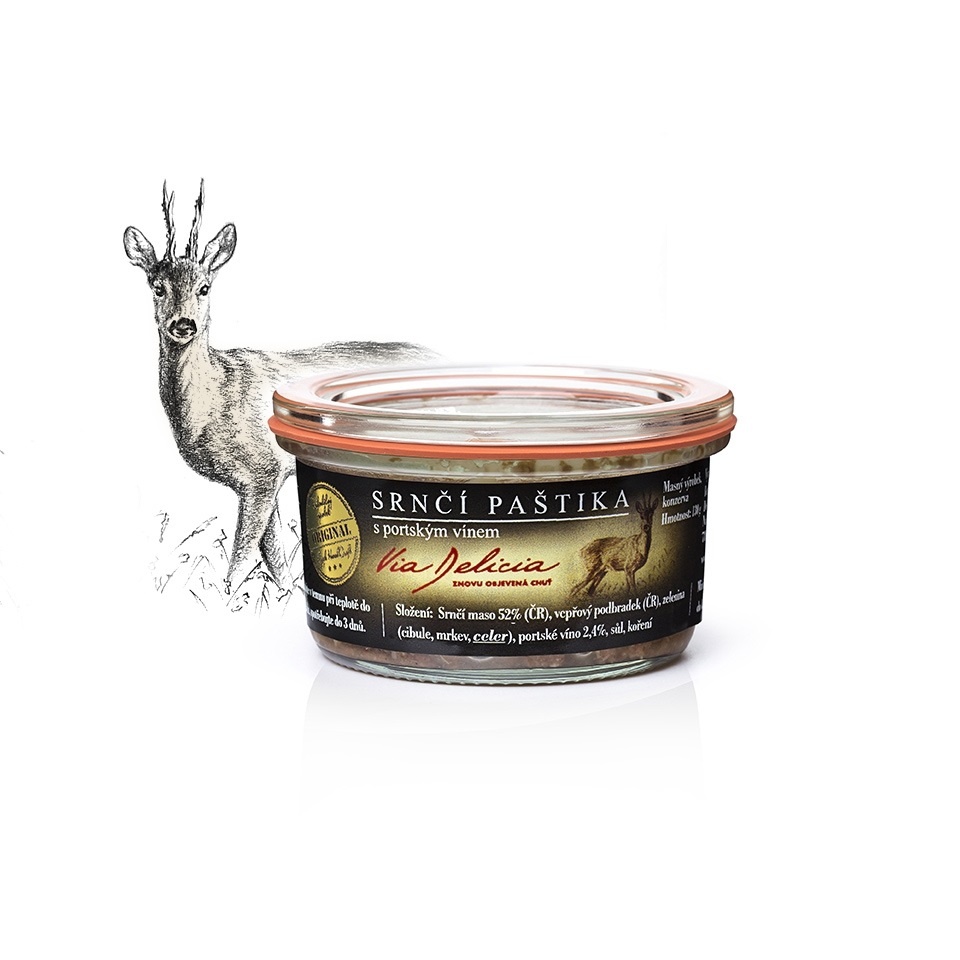 Masa a paštiky - Paštika srnčí s portským vínem 130g