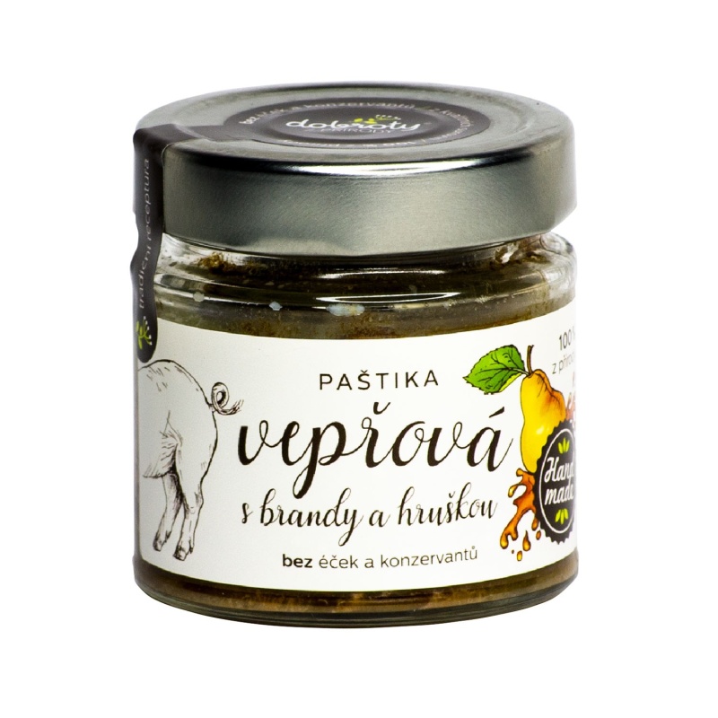 Masa a paštiky - Paštika vepřová s brandy a hruškou 150g