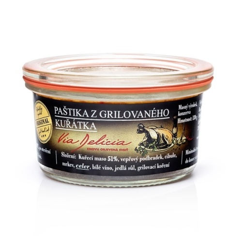 Masa a paštiky - Paštika z grilovaného kuřete 130g