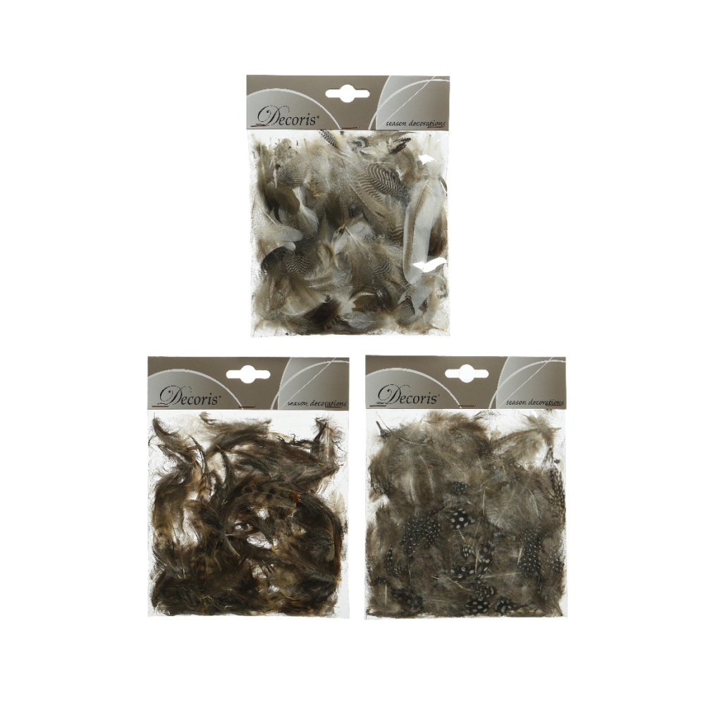 Přízdoby - Peří dekorační mix 4g