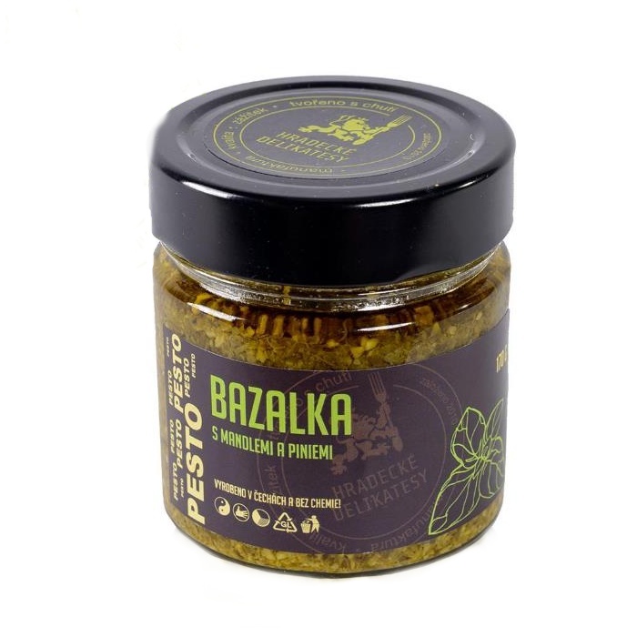 Zeleninové pochoutky - Pesto bazalkové 170g Hradecké delikatesy