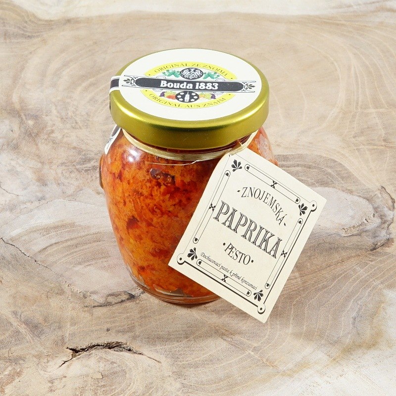 Zeleninové pochoutky - Pesto paprikové s česnekem 100g