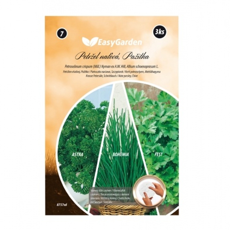 Výsevní pásky - Petržel naťová a pažitka výsevní disk