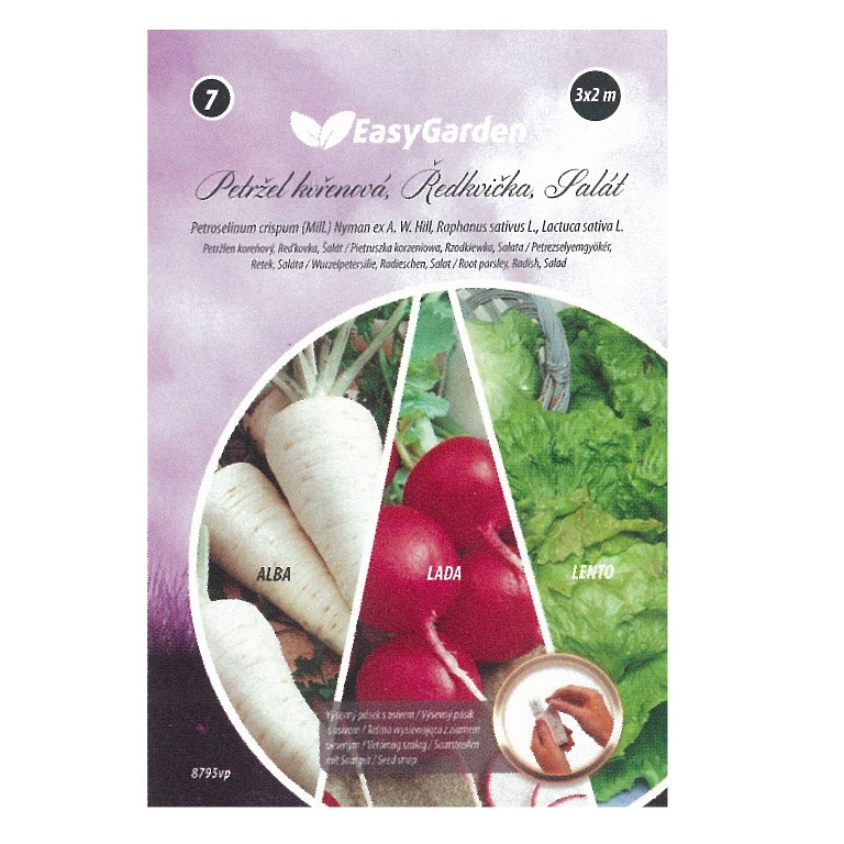 Výsevní pásky - Petržel, ředkvička, salát výsevní pásek