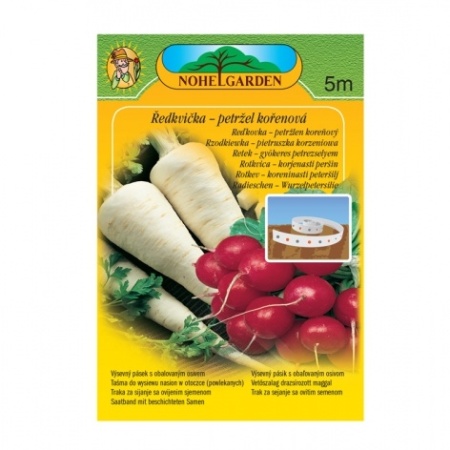 Výsevní pásky - Petžel Hanácká, ředkvička Lada výsevný pásek 5m