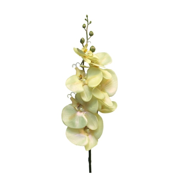 Celoroční umělé květiny - Phalaenopsis BOW řezaný umělý růžovo-žlutý 85cm