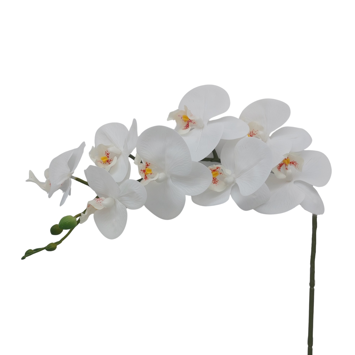 Celoroční umělé květiny - Phalaenopsis umělý s 8 květy 86cm