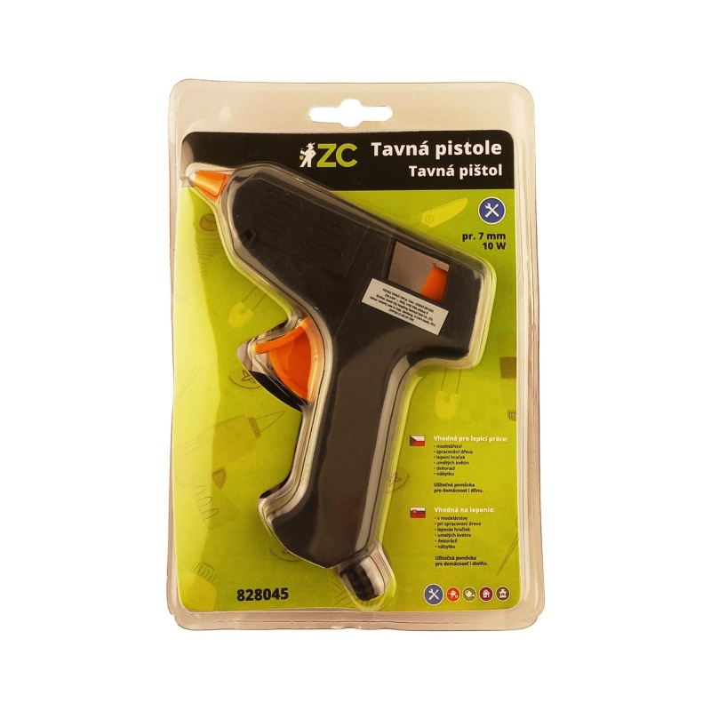 Tavné pistole a náplně - Pistole tavná černá 10W