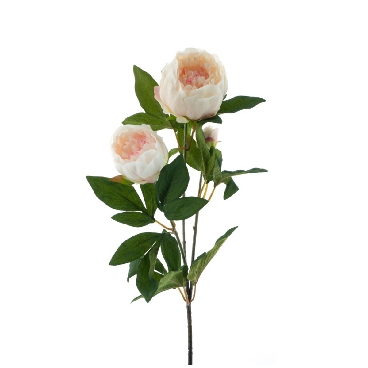 Letní umělé květiny - Pivoňka CHIBA řezaná umělá se 3 květy růžová 65cm