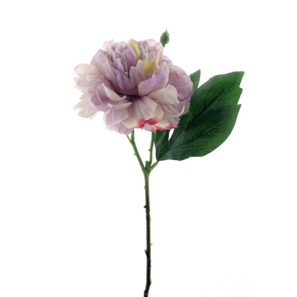 Letní umělé květiny - Pivoňka ISCHL řezaná umělá purpurová 47cm