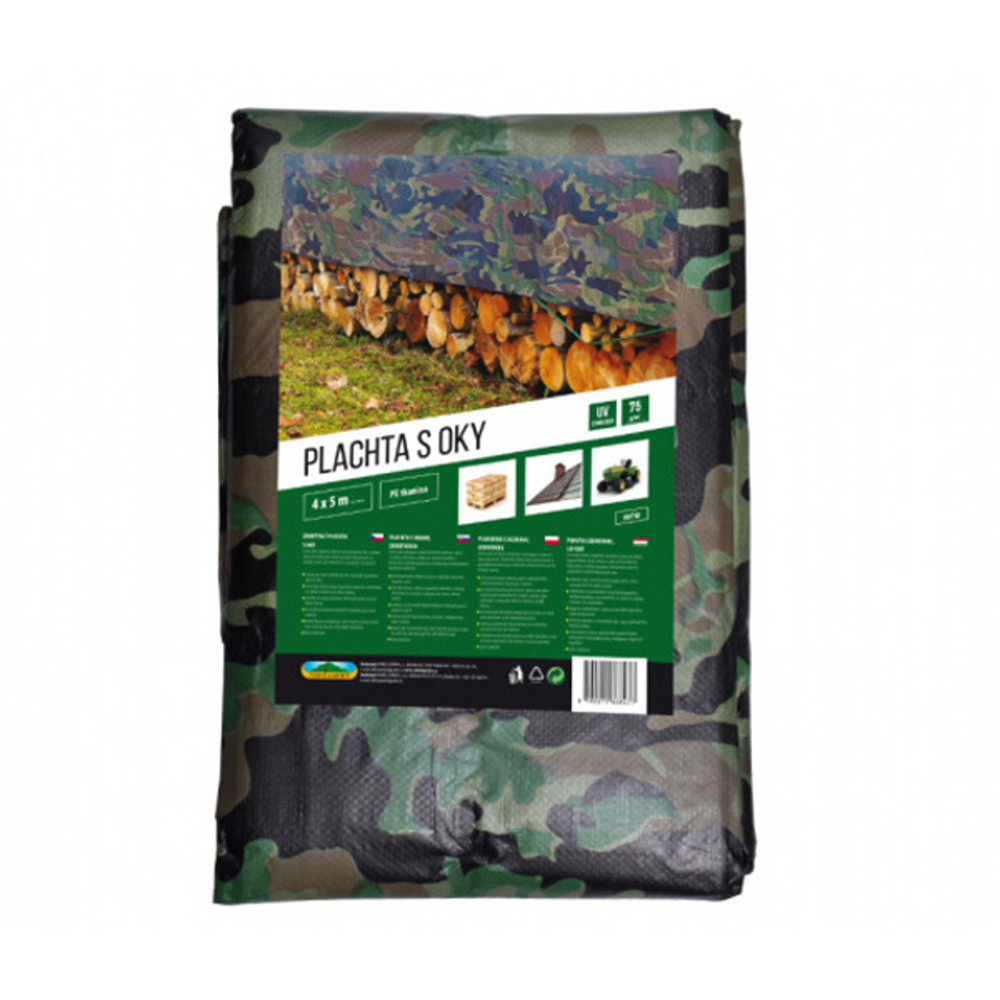 Fólie, textilie a plachty - Plachta maskovací kašírovaná 4x5m