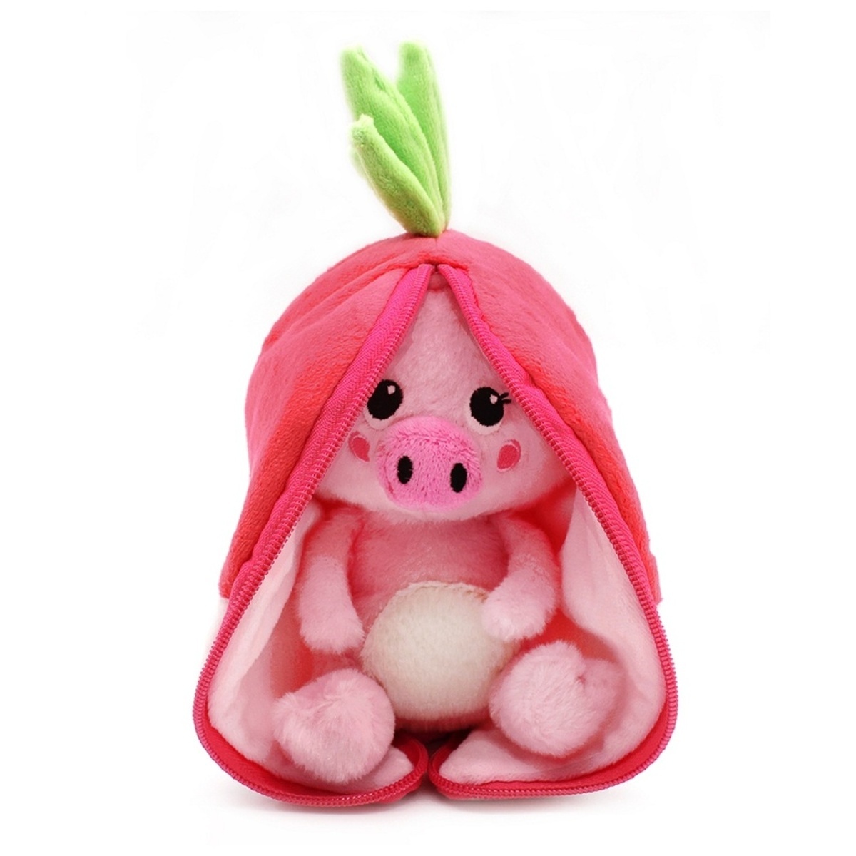 Dětské zboží - Plyšová hračka FLIPETZ 2v1 prase/ředkvička PIGLET 20cm