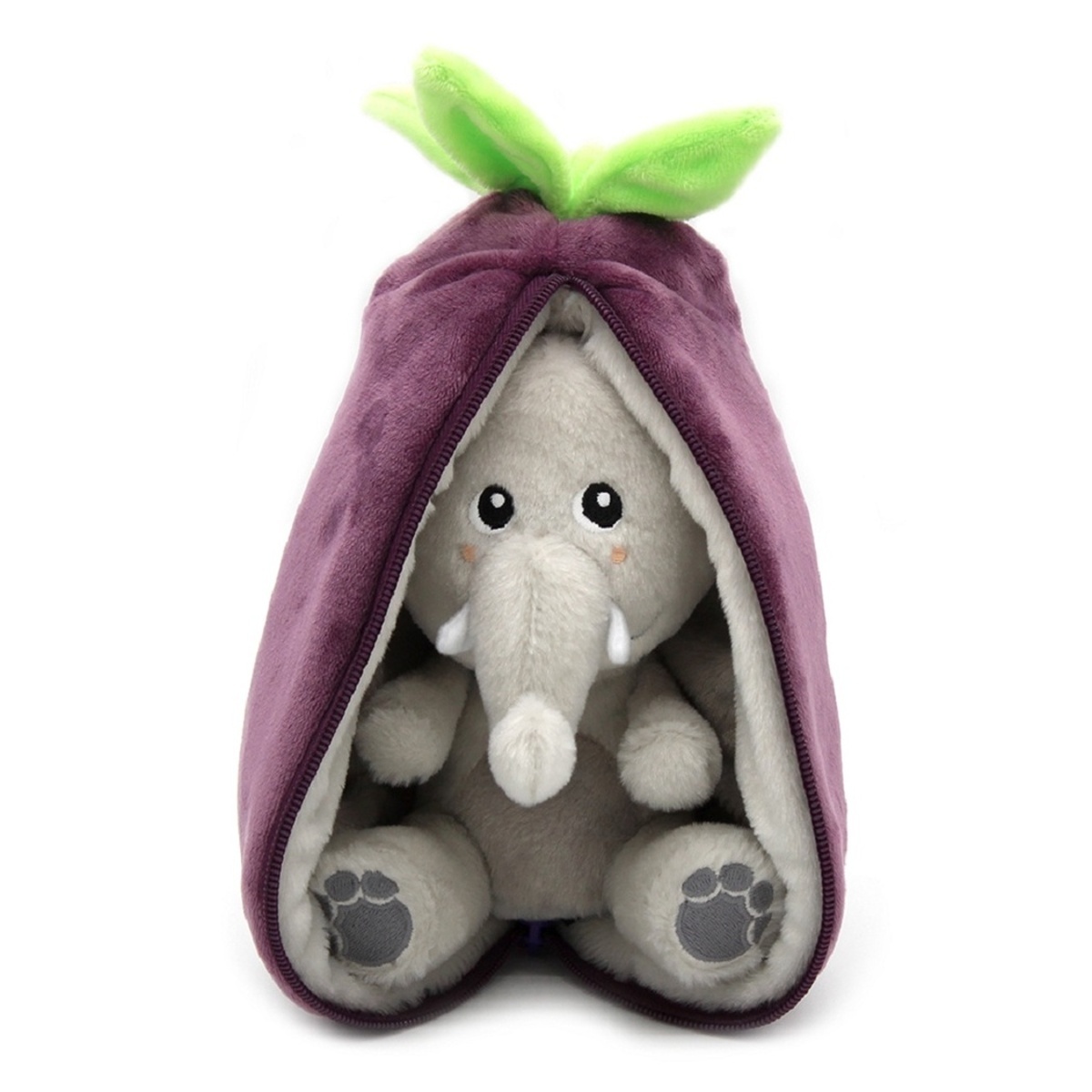 Dětské zboží - Plyšová hračka FLIPETZ 2v1 slon/lilek VELVET 20cm