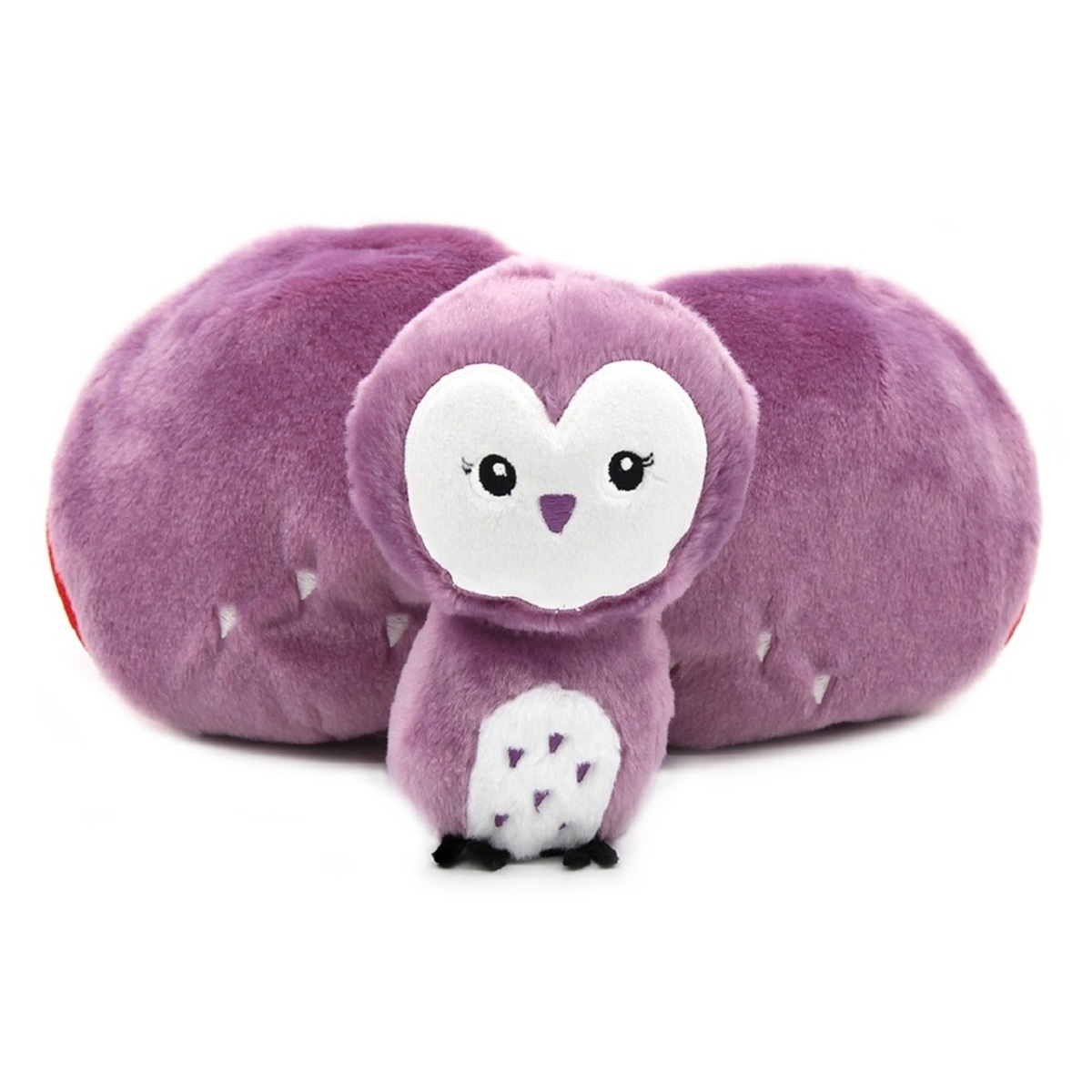 Plyšová hračka FLIPETZ 2v1 sova/jahoda VIOLET 20cm-1