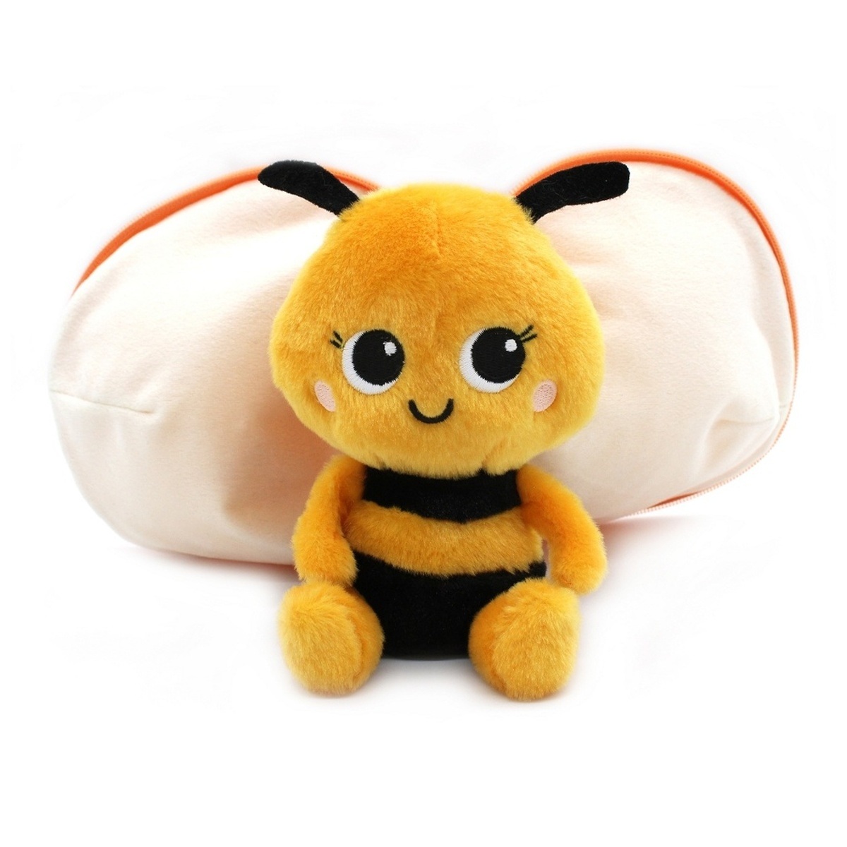 Plyšová hračka FLIPETZ 2v1 včela/mandarinka BUZZET 20cm-1