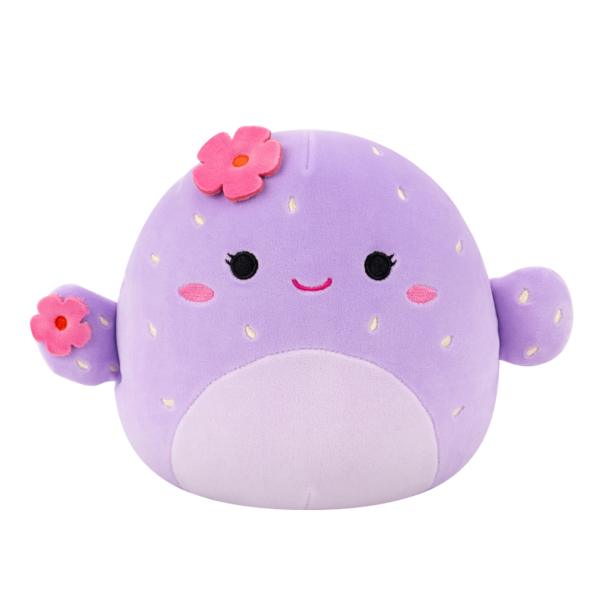 Dětské zboží - Plyšová hračka SQUISHMALLOWS  kaktus ADRIENNE s květy 20cm
