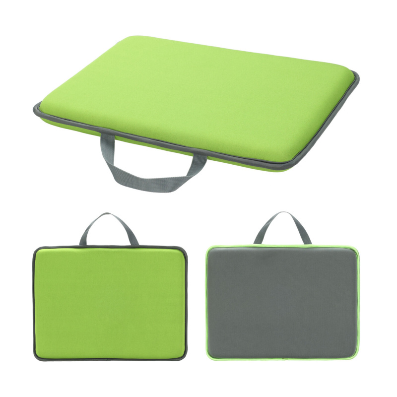 Hobby dílna - Podložka pod kolena pěnová s 1 uchem šedá/zelená mix 40x30cm