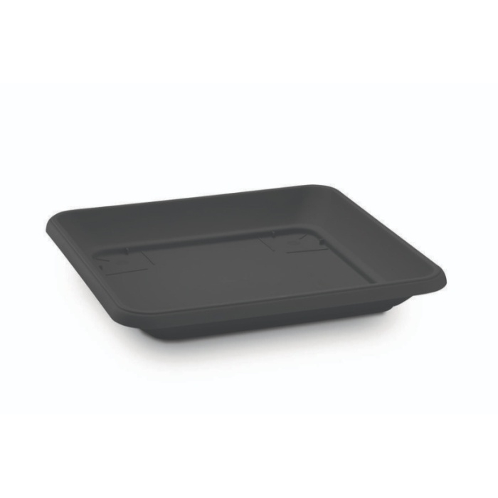 Misky a podmisky - Podmiska čtyřhran plastová antracit 50cm