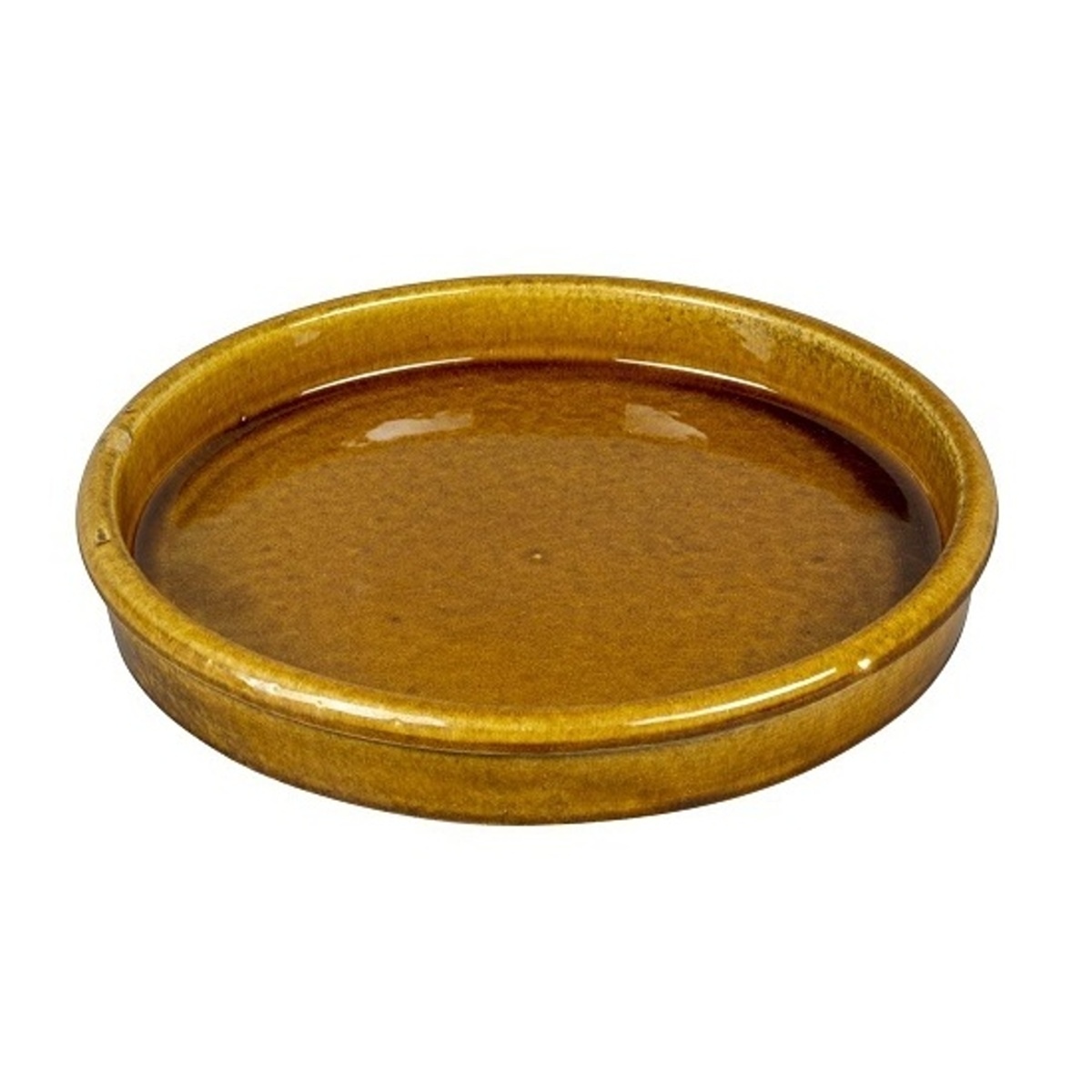 Misky a podmisky - Podmiska keramická SHANGHAI 1O glazovaná okrová 30cm