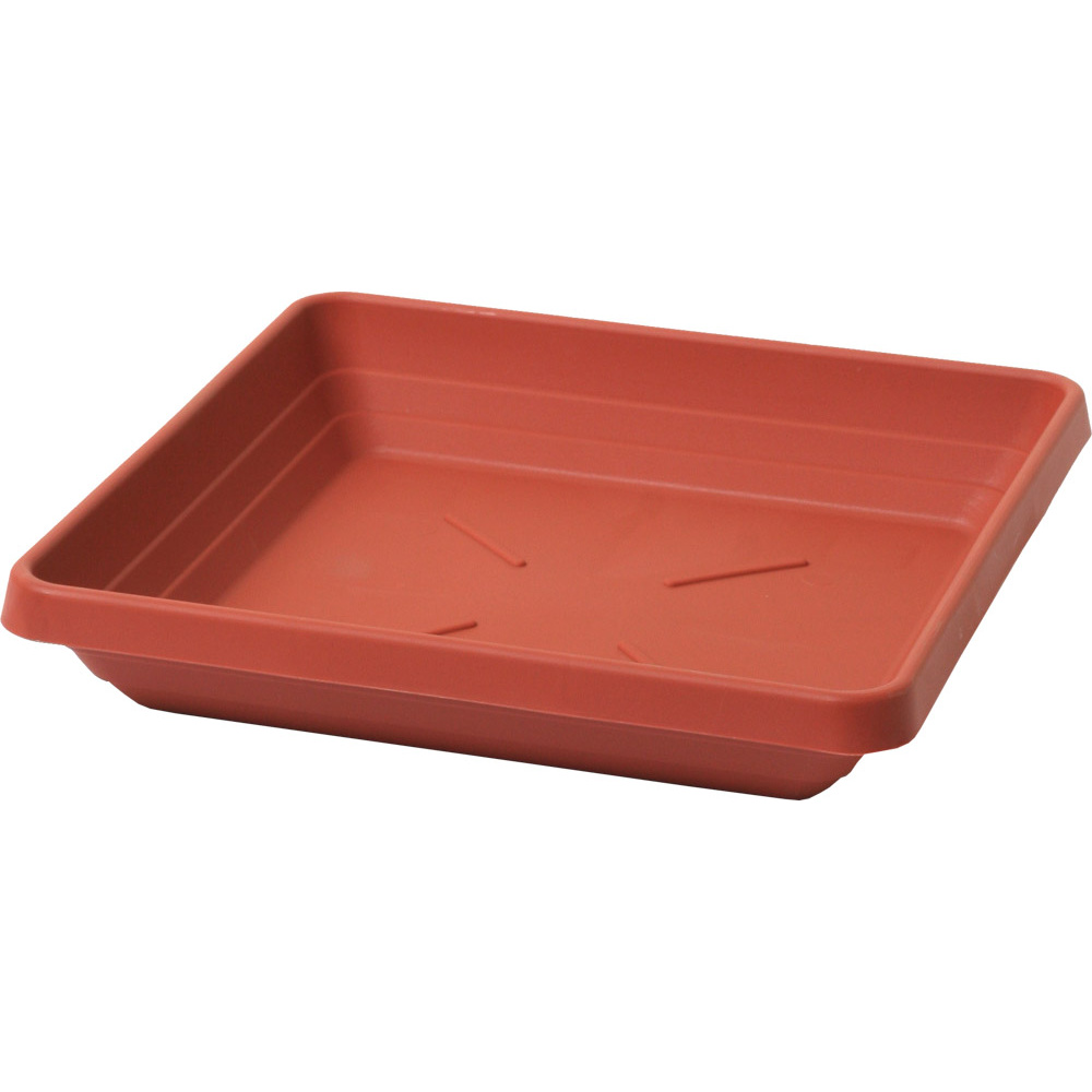 Misky a podmisky - Podmiska Lotos plast 50cm terakota