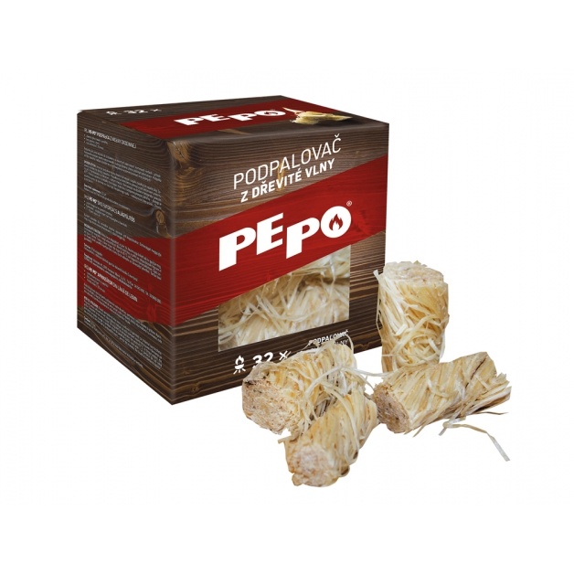 Domácí potřeby - Podpalovač PE-PO dř.vlna 32 podpalů