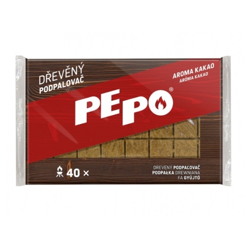 Grilování - Podpalovač PE-PO dřevěný 40 podpalů