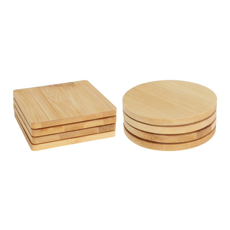 Kuchyňské doplňky - Podtácek dřevěný přírodní mix 9,7cm