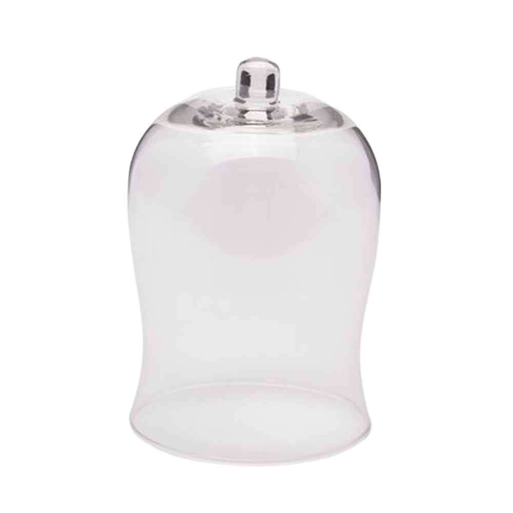 Svícny - Poklop na svíčku/nástavec ke svícnu skleněný čirý 18cm