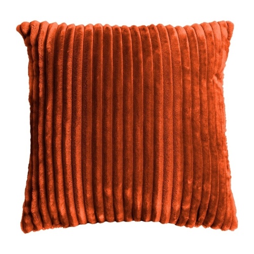 Polštáře a deky - Polštář ALANYA polyester pruhy rezavá 45cm