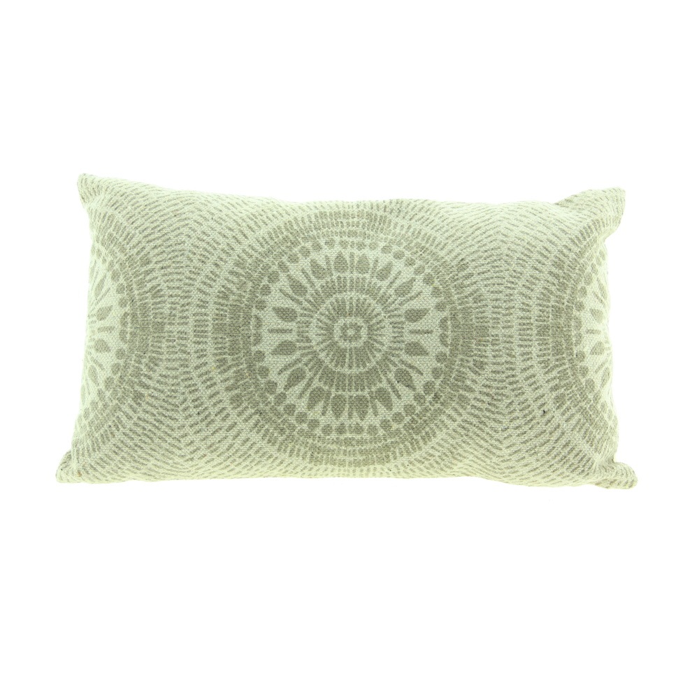 Polštáře a deky - Polštář bavlněný s mandalou krémový 30x50cm