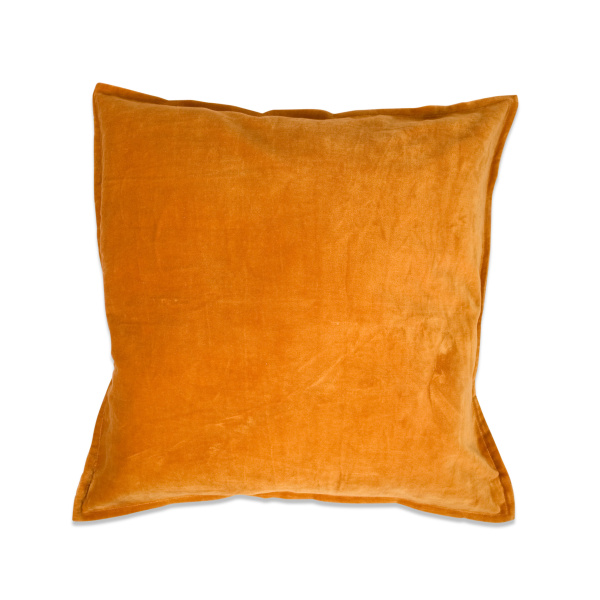 Polštáře a deky - Polštář CHARME samet oranžová 50cm