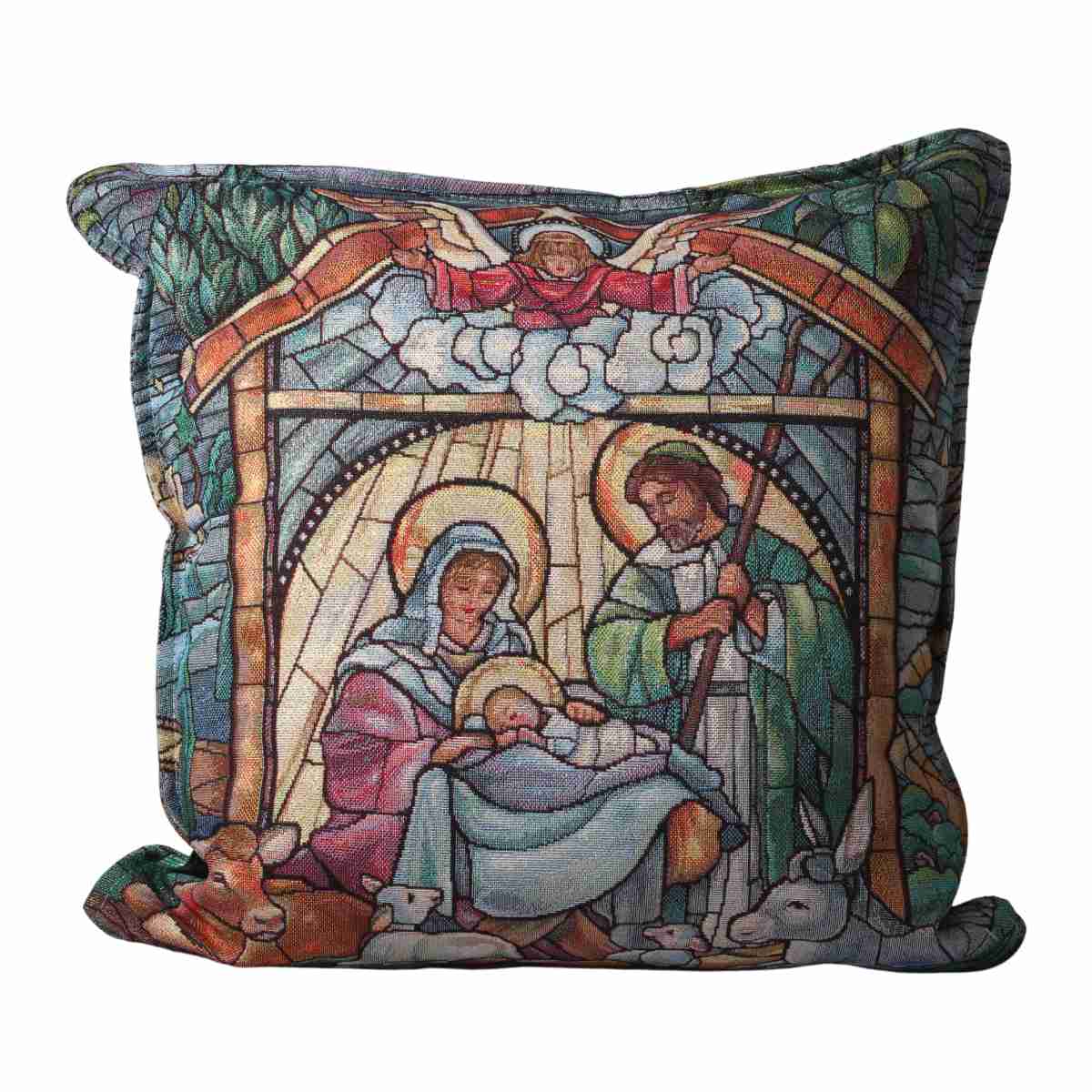 Polštáře a deky - Polštář DC CAMINETTO s betlémem 40x40cm