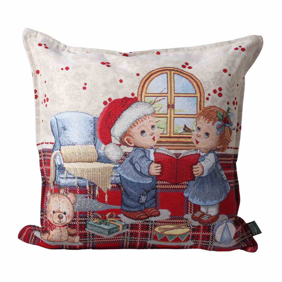 Polštáře a deky - Polštář DC PACCHETTI LUREX s dětmi 40x40cm