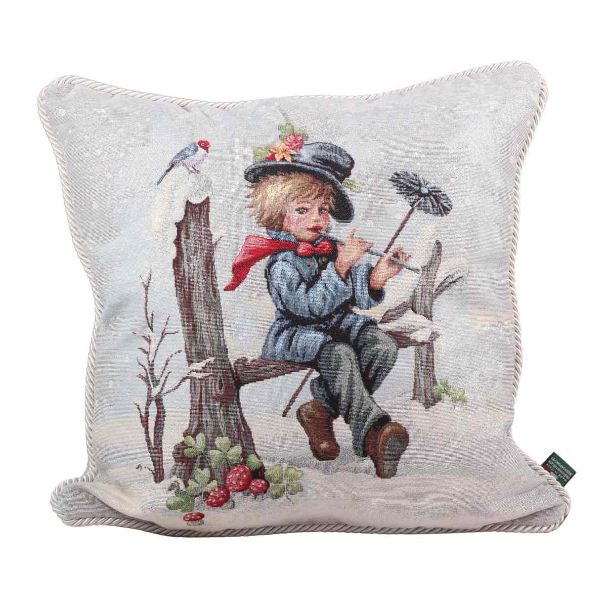 Polštáře a deky - Polštář DC SPAZZACAMINO s kominíkem 40x40cm