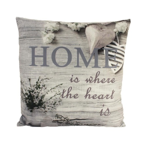 Polštáře a deky - Polštář dekor HOME látka 40x40cm