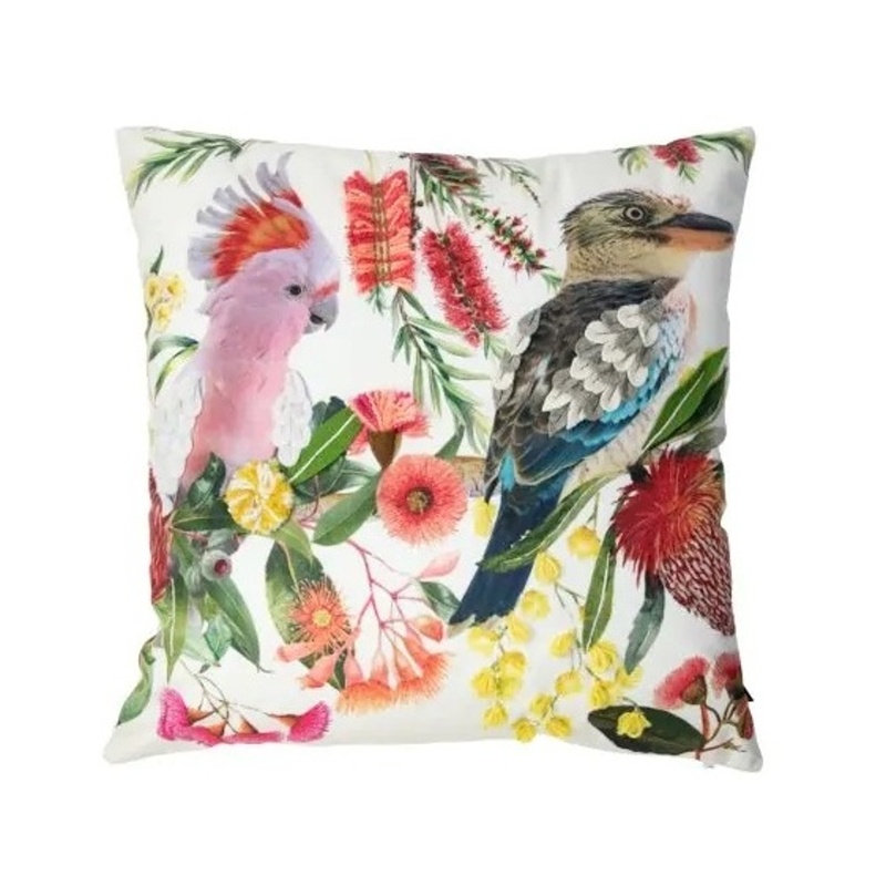 Polštáře a deky - Polštář FLEURY s ptáky polyesterový 45x45cm