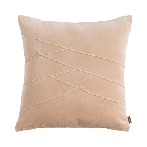 Polštář UNEVEN PINTUCK polyester krémová 45cm-0
