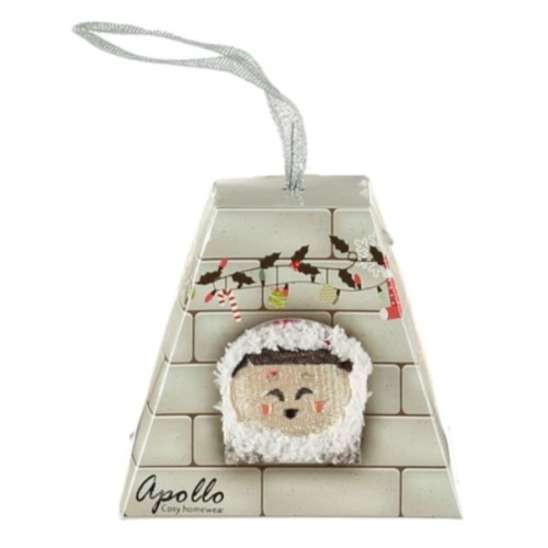 Dětské ponožky - Ponožky dětské eskymák 3D vel.23-26 červená