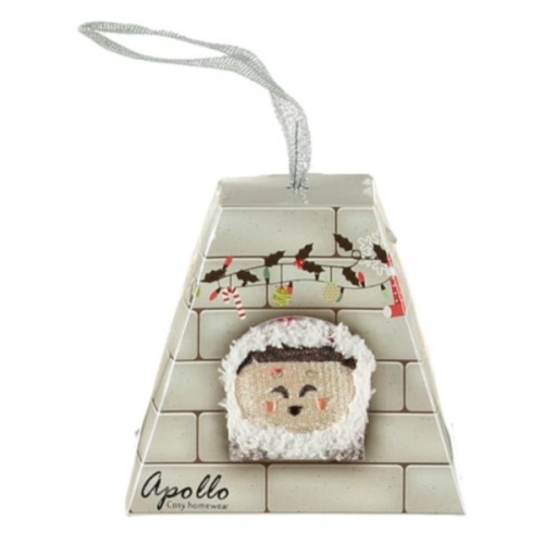 Dětské ponožky - Ponožky dětské eskymák 3D vel.31-34 červená