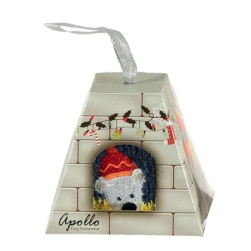 Ponožky dětské lední medvěd 3D vel.27-30 tmavě modrá-0