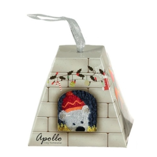 Ponožky dětské lední medvěd 3D vel.31-34 tmavě modrá-0