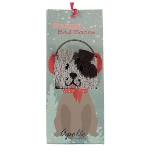 Ponožky dětské pes 3D vel.31-34 béžová-0