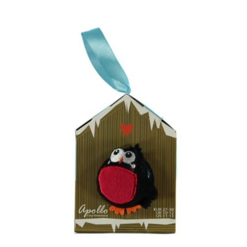 Dětské ponožky - Ponožky dětské pták 3D vel.27-30 světle modrá