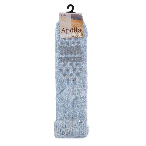 Dětské ponožky - Ponožky dětské světle modré vel.27-30 vlna